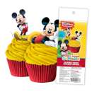 Edible Wafer Paper Cupcake Decorations - Mickey Mouse